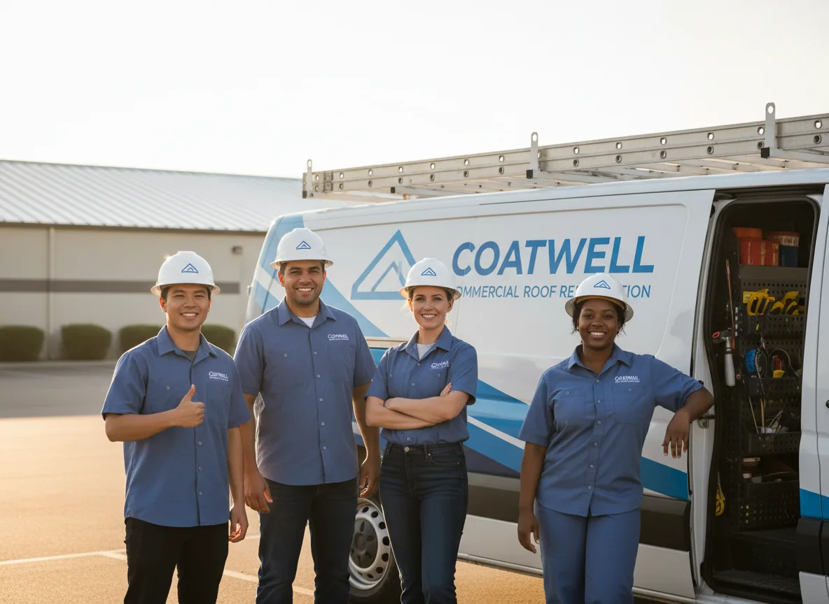 Commercial roof coating company in Elysian Fields, TX