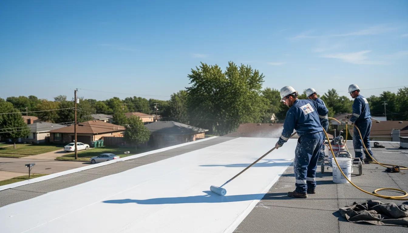 Commercial roof coating in Elysian Fields, TX near me